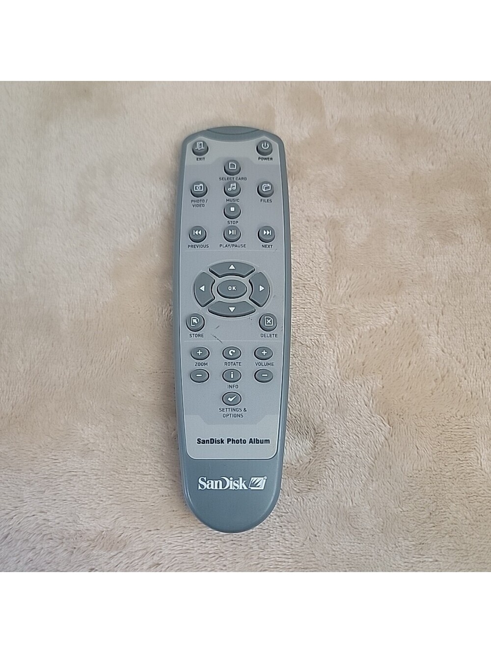 Sandisk Digital Photo Album Remote Control Genuine OEM Tested Working Cleaned